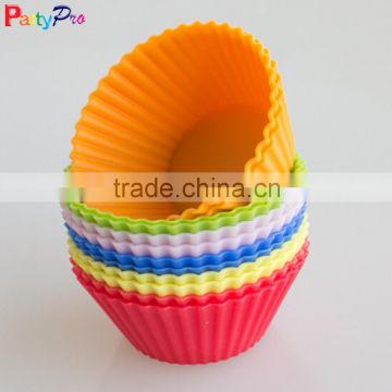 Flexible silicone cake molds for cake colorful silicone cupcake molds