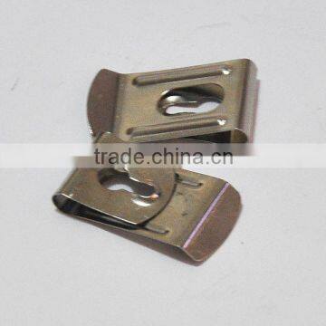 Custom steel metal stock belt clip use for measuring tape