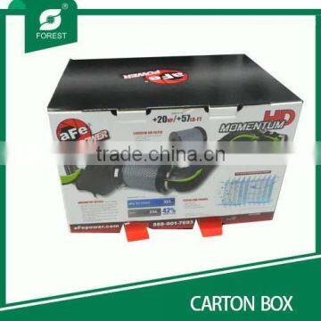 RSC mode foldable brown paper carton box for machine