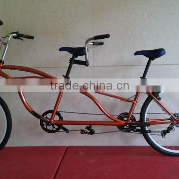 26" 7 speed aluminum Tandem Bike--Two people bicyle