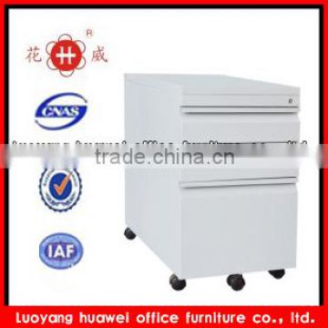 Small light weight stainless vertical steel movable drawer cabinet