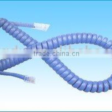 4C telephone coiled cable
