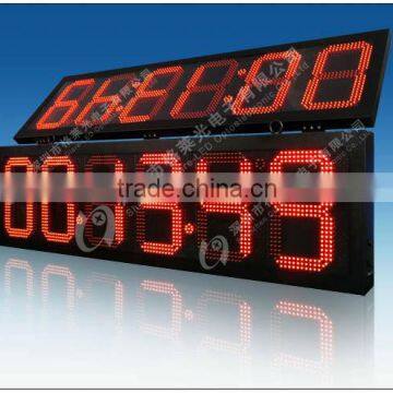 mini led digital clock red display, 24INCH Red 88:88 7 Segment Digital LED Clock Display