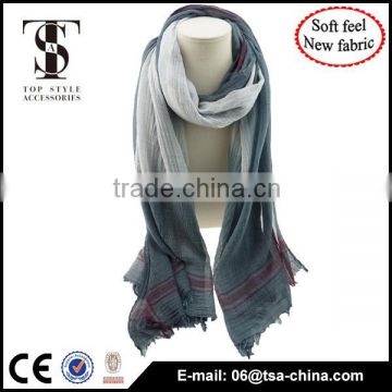 New solf material high quality gradient color thin shawl scarf use in beach