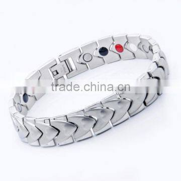 Sliver Color Pain Relief Pure Titanium Bracelet