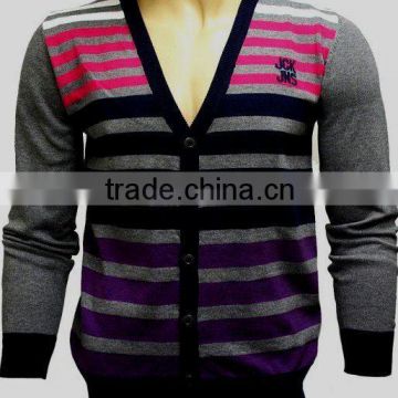 Boys Multi-Stripe cardigan sweater