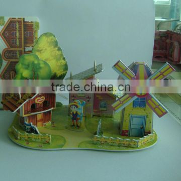 hot sale product for 2015 kids cute diy paper house