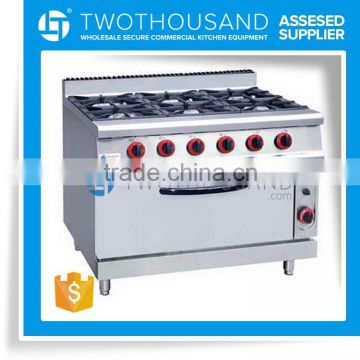Restaurant Used Gas Range Chinese Cooking Range With Big Oven