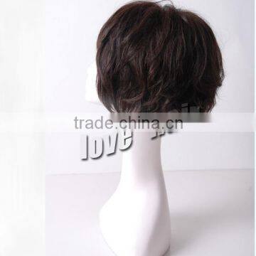 Wholesale wigs !!! short bobs hairstyles unprocessed lace layered bob wigs human hair lace front wig no bangs