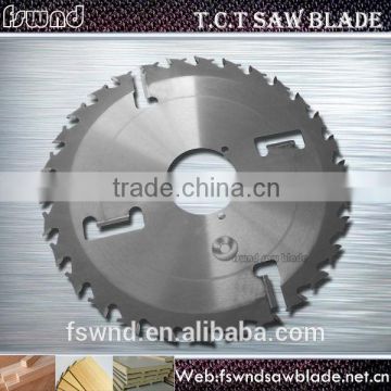 Fswnd woodworking T.C.T circular saw blade with rakers for cutting solid wood