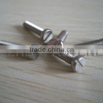 DIN 84 Stainless slotted cheese head machine screw