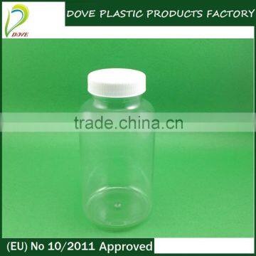 300ml PET bottle and plastic cap 300ml amber plastic bottle boston round plastic bottle