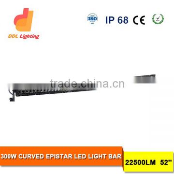 super bright 300w car curved led light bar For OFFROAD with whole sale