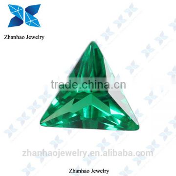 perfect chinese export trillion cutting green spinel material gemstone/olive green gemstones