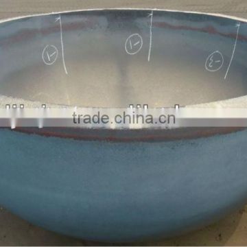 chinese press steel welding hemisphere tubing tank head cover for boiler