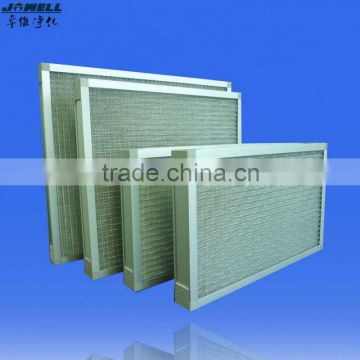 Aluminum fiberglass paper media air filters alkaline filter