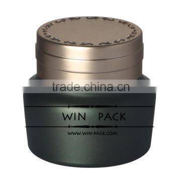 WY8905 2016 new collection, popular cosmetic jar, round jar with UV golden cap