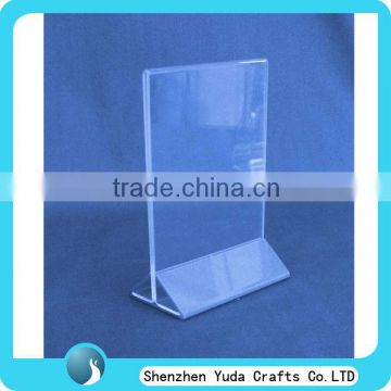 wholesale acrylic a4 sheet holder plexiglass menu holder clear document display holder