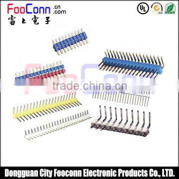 2.54mm pin header male female wire connector with single row right angle/straight