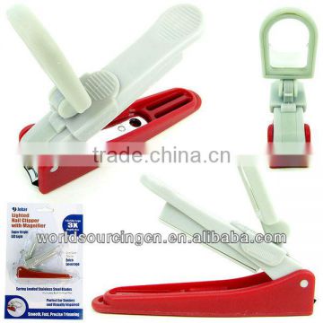 LED Lighted Nail Clipper with Magnifier