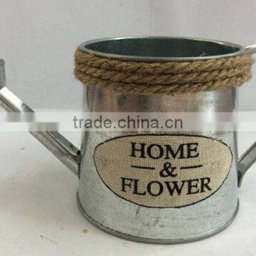 Factory price custom galvanized tin home and flower small water can planters