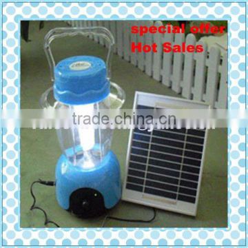 solar portable camping light with FM radio function