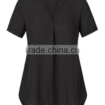 Modern style latest chiffon tops mature ladies sample blouse