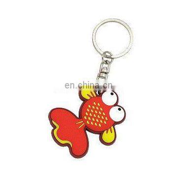 Goldfish Design PVC Keychain