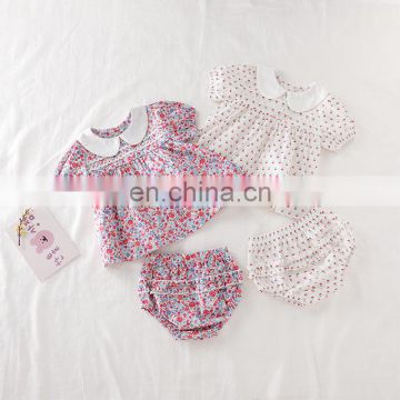 2020 New Baby Girls Clothes Set Flower T-shirt+PP Shorts Summer Newborn Baby Girls Clothes Infant Baby Girls Clothing Suit