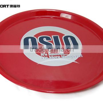 durable round hot sale oem cheap mini plastic serving tray