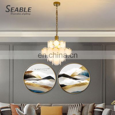 High Quality Indoor Decoration Fixtures Living Room Dining Room Glass Chandelier Pendant Light
