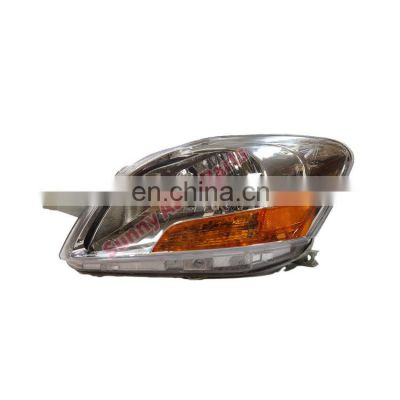 Factory Outlet 2007 Vios Headlight Head Lamp for Toyota Yaris Vitz 2008-2013 USA type