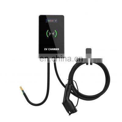 Level 2 EVSE electric charger station ev wallbox APP wifi charger 32A 7kw one phase type2