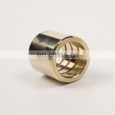 Tehco CNC Machining Technique Casting Bronze Bearing Made of Brass Cooper Alloy With Various Oil Grooves Agriculture Bushing.