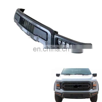 Hot Sale Pickup Replacement Parts Auto 4x4 LED light Front Bumper  for F150 2021 up