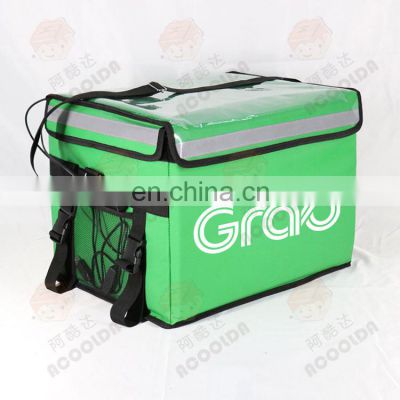 Custom Printed Portable Large Insulated Tote Bag Thermal Lunch Delivery Cooler Bag