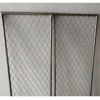 304 stainless steel rope net, zoo protective net, cage bird language forest steel wire buckle knitting