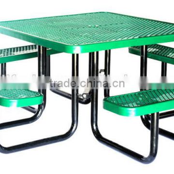 Picnic Table, Expanded, Square, 46inch, Blue, Green etc.