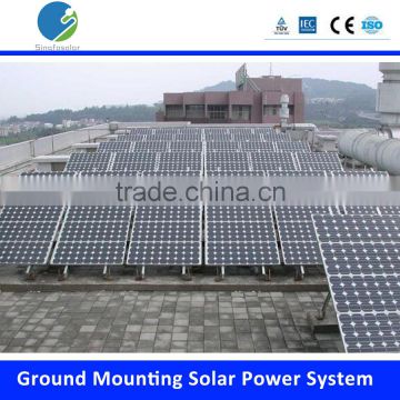 130KW Industrial Application Grid-Tied Solar Generator System Ground Mounting Racking