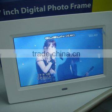 7 inch Digital Photo Frame Lcd Monitor USB Media Player For Advertising Video