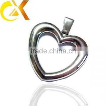 2013 fashion stainless steel with big heart pendant