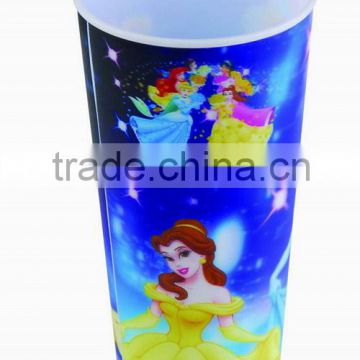 promotional 3D lenticular cup with flip effect