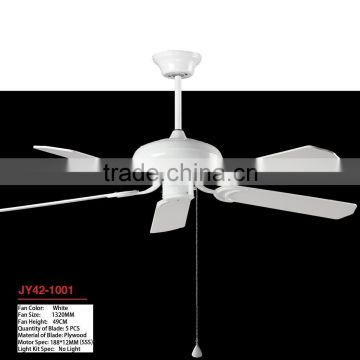 Casablanca Holliston ceiling fan with Feather wood Gloss Snow White Finished Blades ST42-1001
