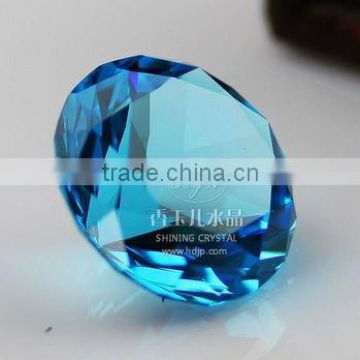 large size blue color synthetic crystal diamond for home Fengshui Decoration