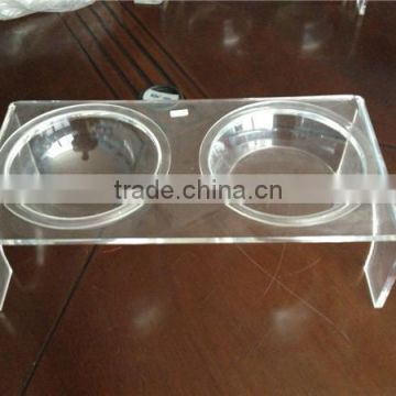 clear High quality acrylic dog bowls, cat bowl