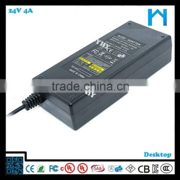 adaptor 24v 4amp used for led strips UL listed