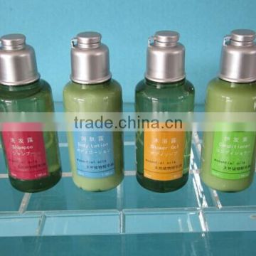 35ml plastic bottle for shampoo shower gel conditioner body lotion/empty PVE/PETG bottles with label