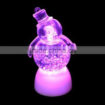 LED color changing christmas decoration gifts snowman night light