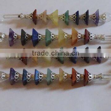 Mix Chakra Pyramid Healing Wands : Wholesale Gemstone