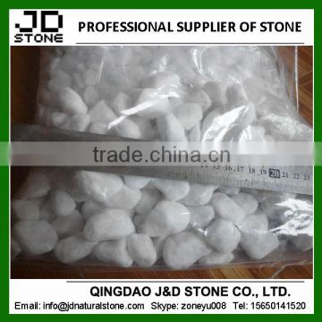 PP bag packing snow white pebble stone landscaping